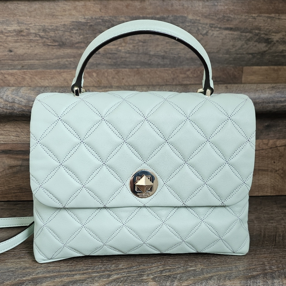 Kate Spade New York NATALIA Top Handle Satchel - Crystal Blue